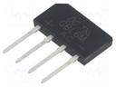 Bridge rectifier: one-phase; Urmax: 1kV; Ifsm: 150A; GBJ2; If: 6A