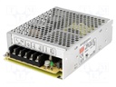 Power supply: switched-mode; modular; 72W; 12VDC; 129x97x38mm; 6A