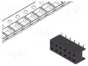 Socket; wire-board; female; Minitek; 2mm; PIN: 12; SMT; on PCBs; 2A