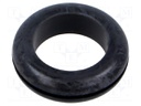 Grommet; black; UL94HB; TPR