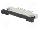 Connector: FFC (FPC); horizontal; PIN: 12; ZIF,top contacts; SMT