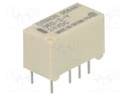 Relay: electromagnetic; DPDT; Ucoil: 24VDC; 0.5A/125VAC; 2A/30VDC