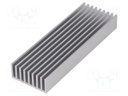 Heatsink: extruded; grilled; natural; L: 100mm; W: 33mm; H: 14mm