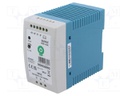 Power supply: switching; for DIN rail; 50W; 5VDC; 10A; 90÷264VAC