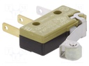 Microswitch SNAP ACTION; with lever (with roller); SPDT; Pos: 2