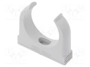 Bracket; ØBraid : 49mm; polypropylene; Colour: light grey; H: 63mm