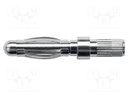 Plug; 4mm banana; Max.wire diam: 4.2mm; Overall len: 30mm