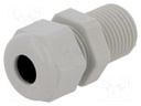 Cable gland; with long thread; PG9; IP68; Mat: polyamide; UL94V-0