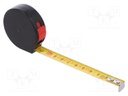 Measuring tape; L: 3m; Width: 13mm; Enclos.mat: ABS