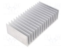 Heatsink: extruded; grilled; L: 100mm; W: 190.5mm; H: 50mm; aluminium