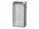 Enclosure: wall mounting; X: 190mm; Y: 380mm; Z: 180mm; EK; grey; IK08