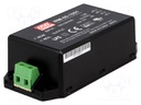 Power supply: switched-mode; modular; 60W; 15VDC; 109x52x33.5mm