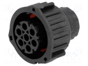 Connector: circular; 1.5mm System; plug; female; PIN: 7; for cable