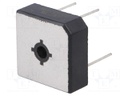 Single-phase bridge rectifier; Urmax: 1000V; If: 15A; Ifsm: 300A