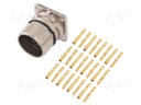 Connector: M23; socket; PIN: 12; female; crimped; straight; 10A; IP67