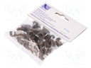 Holder; brown; Application: on round cable; 50pcs; with a nail