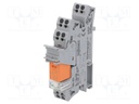 Relay: interface; SPDT; Ucoil: 24VDC; 16A; 16A/250VAC; Mounting: DIN