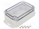 Enclosure: multipurpose; X: 80mm; Y: 120mm; Z: 45mm; ZP; ABS; IK07