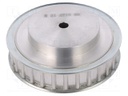 Belt pulley; AT10; W: 16mm; whell width: 31mm; Ø: 93.65mm; aluminium