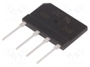 Single-phase bridge rectifier; Urmax: 100V; If: 3.6A; Ifsm: 260A