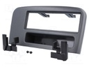 Radio mounting frame; Volvo; 1 DIN; black