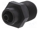 Adapter; Colour: black; Luer Lock; for dispensing cartridges