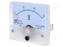 Meter: panel; analogue; 0÷30V; Class: 2,5; 15kΩ; 65g