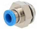 Push-in fitting; straight; Input thread: G 1/4" external; 6mm