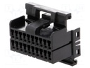Connector: wire-board; .040 MULTILOCK; plug; female; w/o contacts