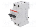 Circuit breaker; 400VAC; Inom: 40A; Poles: 2; DIN; Charact: B; 10kA