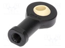 Ball joint; Øhole: 8mm; Thread: M8; Mat: igumid G; Pitch: 1,25