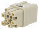 Connector: HDC; contact insert; female; C146,heavy|mate Q; PIN: 13