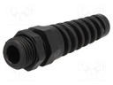 Cable gland; with strain relief; M16; IP68; Mat: polyamide; black