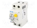 RCBO breaker; Inom: 16A; Ires: 30mA; Poles: 1+N; 230VAC; IP20; PKNM