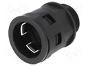 Straight terminal connector; ØBraid : 29mm; polyamide; -20÷80°C