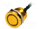 Switch: piezoelectric; Pos: 2; SPST-NO; 0.2A/24VAC; 0.2A/24VDC