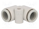 Push-in fitting; angled 90°; -1÷10bar; Mat: polypropylene