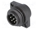 Connector: circular; socket; male; IP67; CA; PIN: 7(6+1); 6+PE; 250V