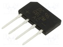 Bridge rectifier: one-phase; Urmax: 1kV; Ifsm: 65A; GBJ2; If: 2A; THT