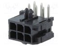 Socket; wire-board; male; Micro-Fit 3.0; 3mm; PIN: 6; THT; 8.5A; 600V