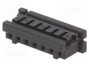 Plug; wire-board; female; DF3; 2mm; PIN: 7; w/o contacts; for cable