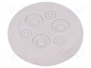 Multigate grommet; Ømount.hole: 28mm; Panel thick: 1.5÷5mm; IP67