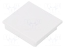 Cap for LED profiles; white; ABS; Application: VARIO30-08