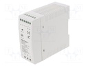 Power supply: switched-mode; 40W; 24VDC; 1.67A; 220÷240VAC; DIN