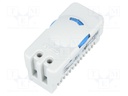 Sensor: thermostat; Contacts: NO; 10A; 250VAC; IP20; Mounting: DIN