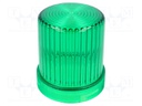 Signallers accessories: cloche; green; Series: WLK; IP65; Ø60x77mm