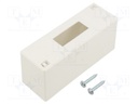 Enclosure: for modular components; IP30; white; No.of mod: 2; IK07