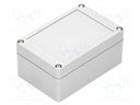 Enclosure: multipurpose; X: 80mm; Y: 120mm; Z: 55mm; ABS; dark grey