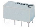 Relay: electromagnetic; DPDT; Ucoil: 12VDC; 2A/125VAC; 2A/30VDC