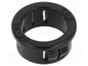 Grommet; Ømount.hole: 20mm; Øhole: 15.9mm; black